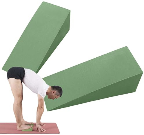 Yoga Wedge Block - EVA - Mit Hoher Dichte Zum Dehnen Und Gleichgewicht | Schaumkeil | Neigung Slant -Stützblock Zum Dehnen | Pilates Physiotherapie Knöchelunterstützung Fitness -Fitness -Werkzeu