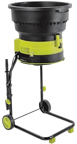 AiODiO Trituratore Elettrico Silenzioso per Foglie, trituratore per Foglie da Giardino, Design Senza Lame, Motore da 8000 Giri/min, Protezione da surriscaldamento Nopowerline