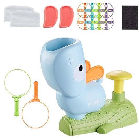 Máquina de Platillo voladors Pop-ups – Lanzador Operado con el Pie, Juguete Educativo Stem | Juguete de Actividad para Fiestas, Coordinación Mano-, Juego de Padres e Hijos y Diversión al Aire Libre