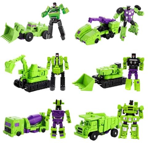6 in 1 Transform Combiner Deformation Wars Combiner Toys 8 Figures Robot