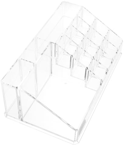 UKCOCO Organisateur de Maquillage Portable Porte-pinceaux de Maquillage pour Coiffeuse Transparent