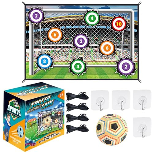 Set Da Gioco Con Pallone Da Calcio - Regalo Divertente, Set Da Gioco Con Pallone Da Calcio Dal Design Realistico, Porte In Flanella | Giochi Di Lancio Per Ragazzi, Ragazze, Bambini, Bambini