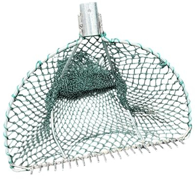 Sdlnklm Râteau à Coquillages avec Filet, Épuisette à Coquillages à Structure Renforcée, Râteau à Coquillages Facile à Transporter et Utiliser, Outil de Pêche pour Palourdes, Crevettes, 50 Cm de Large