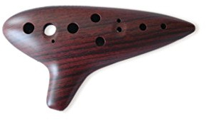 Woodi Ocarina Flute WC-917BW 12 Holes Wood Grain Alto C