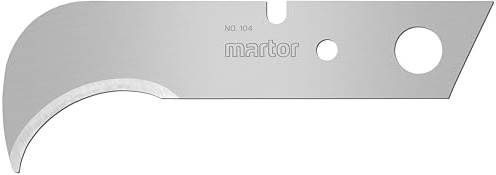MARTOR 10x Spezialklinge gebogen, 93 x 33 mm, Ersatzklinge | Im Spender, Doppel-Facette, beidseitig geschliffen, für Sicherheitsmesser & Cuttermesser, No. 104.60