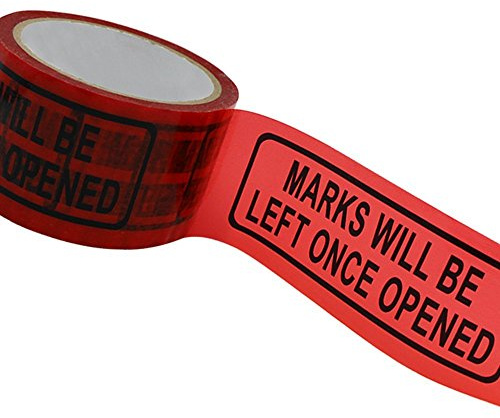 Tamper Evident Security Tape, Solitary Walker Sicherheit verhindert geöffnete Band Legende Marks werden links einmal geöffnet (2 in.)