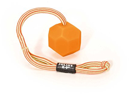IDC Neon fluoreszierender Ball mit Schnur, 60 mm, Orange (Weich)