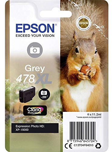 Epson Original 478XL Tinte Eichhörnchen, XP-15000, grau