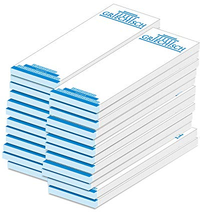 PRICARO Kellnerblock Griechisch, 24 Stück