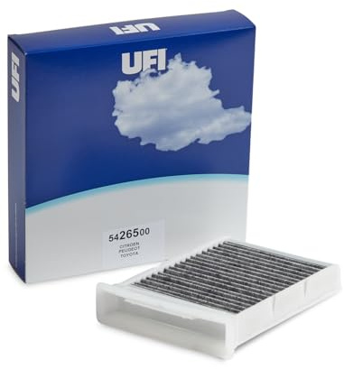 UFI Filters, Filtro de Habitáculo de Carbón Activo 54.265.00 | de Recambio, Apto para Coches, Apto para Modelos de Citroen, Peugeot y Toyota