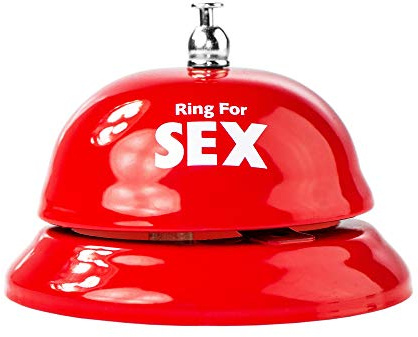 Monsterzeug Sex Klingel für Liebespaare, Erotische Tischklingel, Liebesspielzeug für Erwachsene, Edelstahl Glocke, Liebes Spaßgeschenk