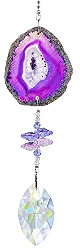 YFCTLM Cazador de Sol SunCatcher Manchado de Vidrio/Adorno de Coches Ornamento Arco Iris Decoración para Exteriores para Exteriores