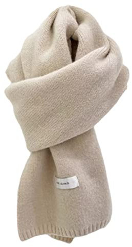 Strickschal für Damen und Herren, Kaschmir, dick, weich, warm, Halstuch, einfarbig, klassisch, Wollschal, Unisex, Halstuch, Strick, Mädchen, Winter, Herbst, wunderbares Geschenk für Weihnachten,