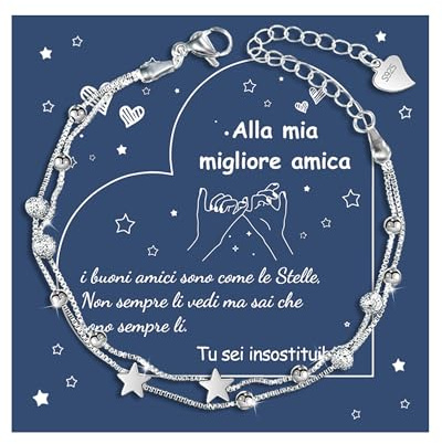CheersLife Freundschaftsarmbänder Damen Armband Silber 925 Damen Armband Freundschaft Armband Beste Freundin Geschenke Mädchen Geschenk für Beste Freundin Freundschaft Geschenke für Beste Freundin IT