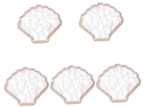 Beaupretty 5pezzi Vassoio Espositivo Per Nail Art Resina Paletta Per Miscelazione e Display Per Unghie Fatte Mano Per Saloni e Uso Personale Design Elegante Per Di Unghie