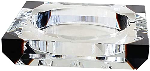 Aschenbecher aus Glas, großes Kaliber, moderner Aschenbecher, Restaurant, Garten, Bar, Club, Haus, Mülleimer, Innen- oder Außenbereich, Heimbüro, Dekoration, Größe 13 cm (Größe: 18 cm)