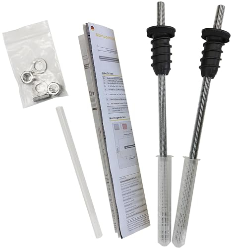 Celo Resitherm Gewindestangen M12 Länge 385mm mit Anschlussgewinde M12x70mm, Edelstahl A4-2er Set