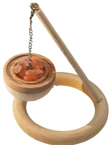 Difusor de aceite de esencia de piedra de sal, difusor de aromaterapia, de madera de pino natural, sin llama, difusor de aceite esencial, decoración de aromaterapia, para cumpleaños y vacaciones, sala
