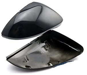 Rückspiegelkappe Carbon Schwarz Für VW Für Golf 7 Für Golf 5 Für GTI 6 Für Passat B7 Für CC Für Scirocco Rückspiegel Abdeckung Kappe Spiegelkappen(Black -3)