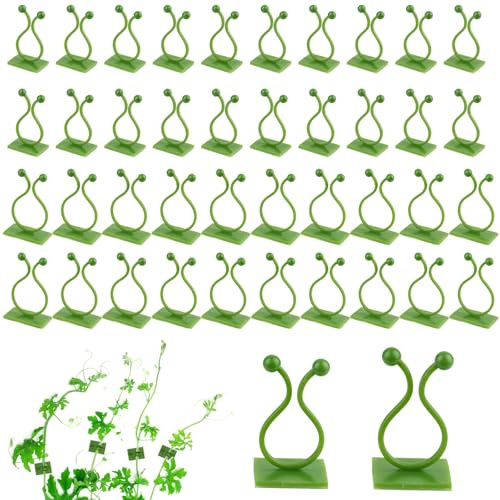 Maxmoc 120 Stück Pflanzenclips Wand, Größen Pflanzenhalter Wand