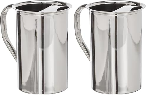 Ibili 721820 Pot à Eau Inox 2 l, Argenté (Lot de 2)