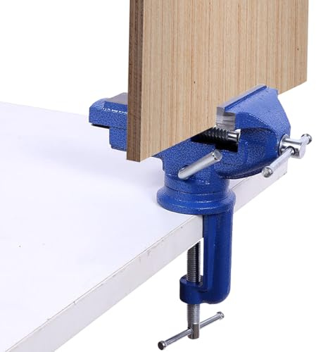 Tornillo De Banco - Prensa De Banco Resistente Para Trabajo Pesado - Base Giratoria 360 Grados para Taladrar Fresar Soldar Carpintería y Mantenimiento