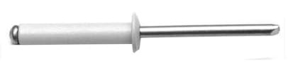 250 Rivets Aveugles Eclatés Tête Ronde GOSTAR TRS 4 x 20 mm - Aluminium/Acier Blanc 9002 - D-Work