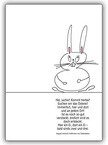 Kartenkaufrausch 4 Osterkarten Vergnügte Osterhasen Karte mit Spruch zum Osterfest • hübsche hochwertige Grusskarten Set mit Umschlägen zu vielen Anlässen