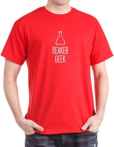 CafePress - Beaker Geek T-Shirt in Many Colors! - 100% Cotton T-Shirt Red