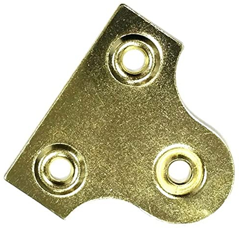 Merriway BH03553 (25 Pcs) EB 25mm (1 inch) Round Glass Picture Hanging Plate Brass Plated - Pack of 25 Pieces