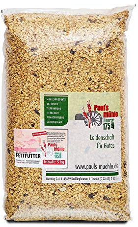Paul's Mühle Wildvogelfettfutter Premium Qualität für Wildvögel 5 kg Beutel