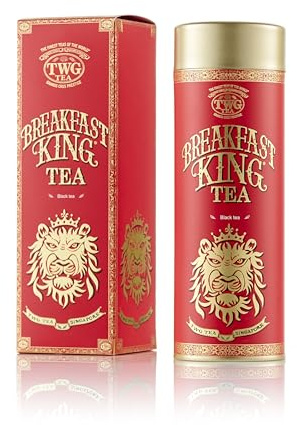 TWG Tea | Breakfast King Tea | Schwarzer Tee | Ginseng | Haute Couture Dose, 130G | Geschenkset