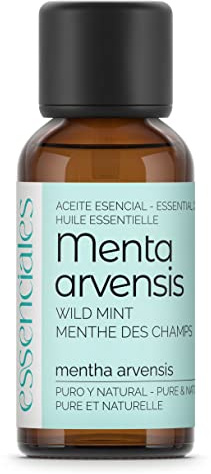 Essenciales - Aceite Esencial de Menta Arvensis/Menta Japonesa, 100% Puro, 30 ml | Aceite Esencial Mentha Arvensis
