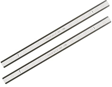 12-1/2-Inch x 3/4-Inch x 1/8-Inch Planer Blades Fit for Mophorn Mb1931 Emb1931, Craftsman 12-1/2 Inches Planer, Double Edges (319x18.2x3.2mm) - Set of 2