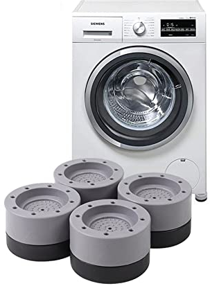 Anti Vibration Tampon, Pieds Machine a LLaver[4 Pièces] Patin Antiderapant Machine a Laver Amortisseur Machine a Laver, pour Machine à Laver patins Caoutchouc,Antidérapant Stabilisateur, Piédestal