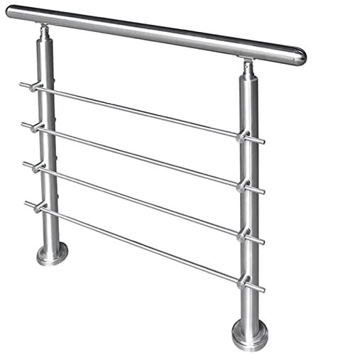 MLYY Geländer Außen/Innen Treppengeländer Edelstahl Handläufe für Außen- / Verandastufen – strapazierfähiger Handlauf aus rostfreiem Edelstahl, für ältere Menschen/Kinder
