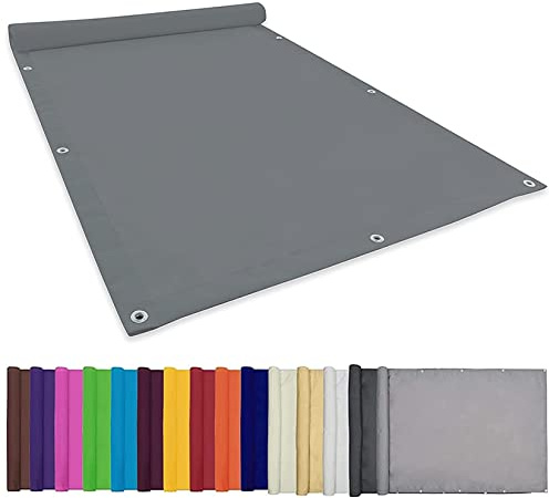 Sun Sonnensegel Sonnenschutz Sonnentuch 2.5x3M Sonnenschutz Wetterschutz Wetterbeständig Sonnensegel quadratisch wasserabweisend inkl Befestigungsseile Für Garten Terrasse Camping, Hellgrau, 22073