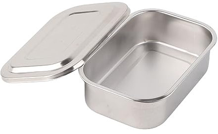 Vassoio Sterilizzatores in Acciaio Inox Con Coperchio, Scatola per aghi in acciaio inossidabile Ago veterinario Scatola per aghi da cucina per agopuntura Attrezzatura per forniture veterinarie