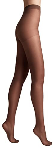 Conte elegant matte Damenstrumpfhose mit Seideneffekt - NUANCE 20 DEN - verstärkte Feinstrumpfhose Damen Strumpfhose extrem elastisch - Farbe Mocca Größe 4