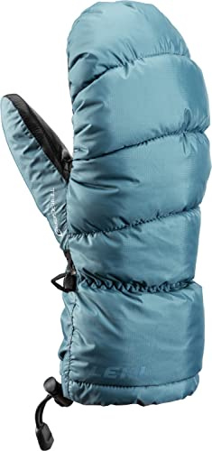 LEKI W Glace 3D Women Mitt Blau - Primaloft Wasserdichter Warmer Damen Fäustling, Größe 6.5 - Farbe Steelblue