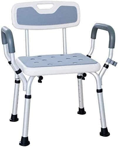 Sedile Sgabello da doccia Sedile da bagno Sedia da bagno Doccia Vasca da bagno Antiscivolo Piedini per disabili Aiuto Vasca Sollevamento Sedia con Corrimano Schienale