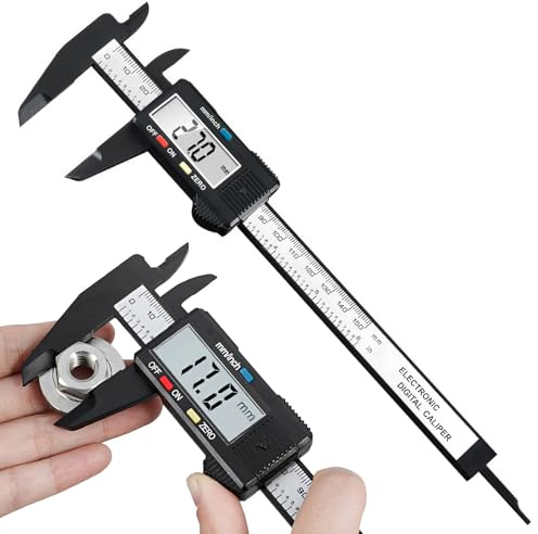 Digital Vernier Caliper,150mm 6inch Calipers Measuring Tool with Large LCD Screen Electronic Digital Micrometer Caliper mm/Inch Unit Conversion