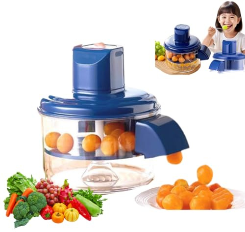 Sbucciatrice elettrica dell'uva, pelapatate automatico piccolo, strumento di sbucciatore intelligente ricaricabile per pomodoro, macchine per la rimozione della pelle della frutta per uva, aglio