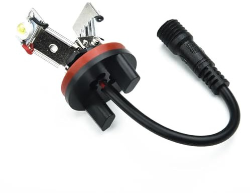 Ojos de Angel Luces,LED Faros Angel Eyes Bombilla LED de anillo luz posición H8 con forma ojo ángel Uso apto para BMW E60, E61, E71, E70, LCI, E90, E91, X5, X6, Z4, E92, 6000 K