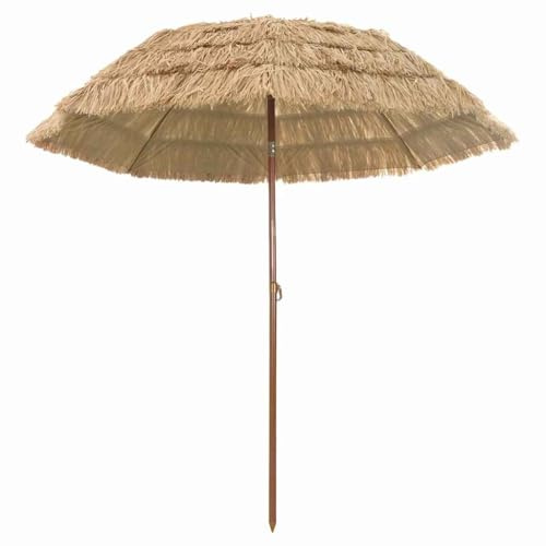 Générique Parasol de Plage Marron Ø 206 x 209.5 cm Acier,Maison & Jardin,Pelouses & Jardins,Vie en extérieur,Parasols & voiles d'ombrage,Beige,3.6 KG,42006674