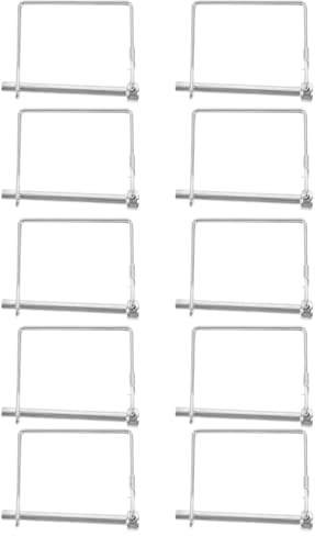 YOSADIER 10 Pezzi Perno Sicurezza Accoppiatore Metallo Resistente per Rimorchio Giardino Agricolo Bloccaggio Albero Compatto e Leggero Accessorio Esterno Facile da Installare