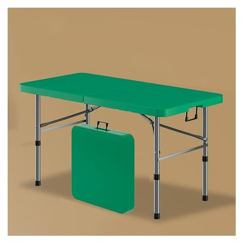 WBBML 122cm Foldable Table Partytisch Stabil Klapptisch Camping Bankette Restaurants(Green)