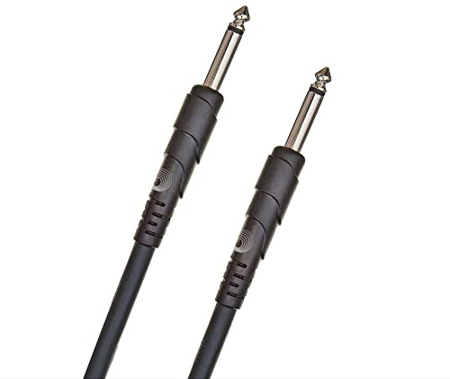 D'Addario Speaker Cable - Shielded for Noise Reduction - Limited Lifetime Guarrantee - 1/4 Inch Male to 1/4 Inch Male - Classic Series - 25 Feet/7.62 Meters - Straight Ends - 1 Pack