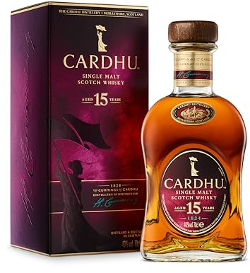 Cardhu 15 Jahre | Single Malt Scotch Whisky | mit Geschenkverpackung | handverlesen aus der schottischen Speyside | 40% vol | 700ml Einzelflasche |
