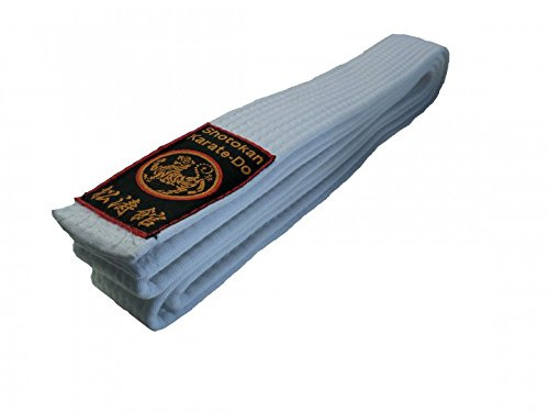 Budodrake Karate Gürtel Shotokan Label Weißgurt